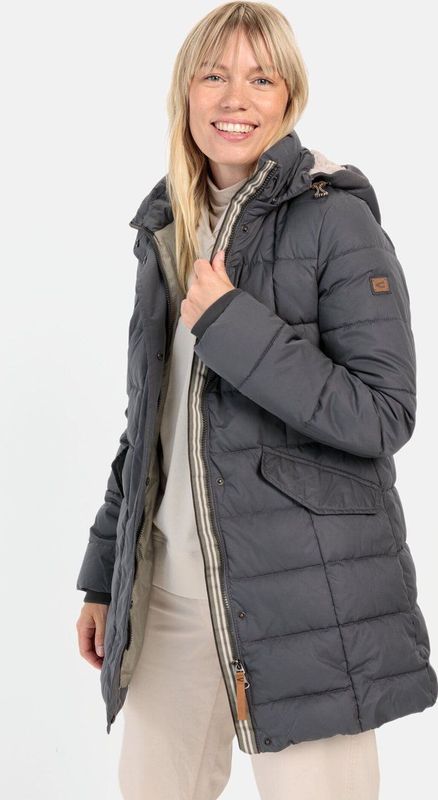 Camel Active - Gewatteerde Jas - Zwart - Vegan Vezelvulling - Waterafstotend