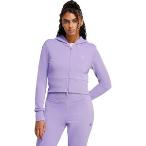 adidas Sportswear Seasonal Essentials French Terry Full-Zip Track Top - Dames - Paars