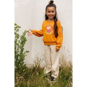 Looxs Revolution 2411-7325 Truien & Vesten Meisjes - Sweater - Hoodie - Vest- Oranje - Maat 116