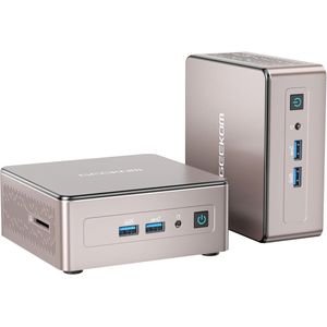 GEEKOM A5-2025 Edition Mini-pc-AMD Ryzen 5 7430U (tot 4,3 GHz)- 16 GB DDR4 en 512 GB M.2 PCIe NVMe SSD-Windows 11 Pro-AMD Radeon graphics- Wi-Fi 6, mini pc's met Windows 11 Pro,Game pc,Mini pc desktops,BT 5.2-compacte desktop-pc voor thuis en op