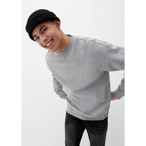 Sweatshirt - Gevlekt - Casual - Ronde Hals - Logoborduursel