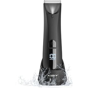 Elektrisch lichaams- en baardtrimmer met LED-display en IPX7 waterdicht ontwerp