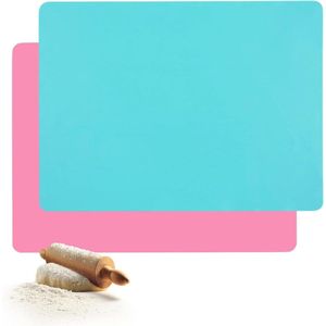 Children's Craft Mat 40 x 30 cm Silicone Mat - Pack of 2 - Painting Pad School Mat - Multifunctional