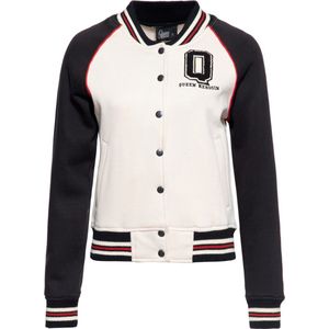 Queen Kerosin Damen Q College Sweatjacke Schwarz-XS