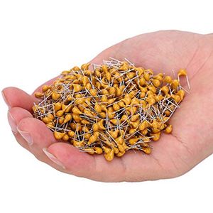 1000 stuks 104 keramische monolithische condensator, bypass-schijfcondensator, 0.1UF pin-pitch, voor elektronische nauwkeurige instrumenten