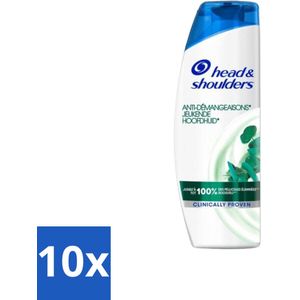 10 x Head & Shoulders - Anti-Roos Shampoo - Jeukende Hoofdhuid - 285 ml - Microbiome Balance - Shampoo Voor Dagelijks Gebruik - Dermatologisch Getest