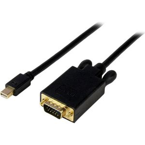 StarTech 3 m lange Mini DisplayPort-naar-VGA-adapterconverterkabel – mDP naar VGA 1920x1200 - zwart
