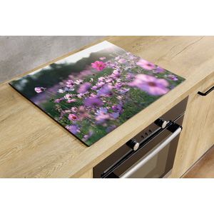 Inductiebeschermer - Cosmea Bloem - 78x52 cm - Inductiebeschermer - Inductie Afdekplaat Kookplaat - Inductie Mat - Anti-Slip - Keuken Decoratie - Keuken Accessoires