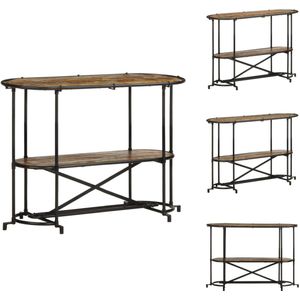 vidaXL Consoletafel - Console Tafels - Banktafel - Haltafel - Wandtafel 110x42x76 cm massief gerecycled hout