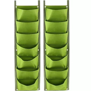 Plantenhanger - Plantenzakken - Plantenhanger Muur - Hangende Pl Groen 3x2