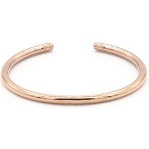 Mint15 Verstelbare ring 'Tiny stacking ring' - Roségoud RVS/Stainless Steel