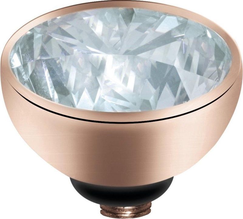 MelanO - Twisted Zirkonia Zetting - Rosékleurig - Crystal - 6mm