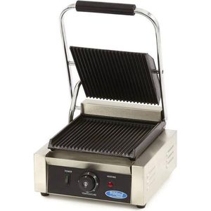 Contactgrill - Gegroefd - Enkele Grillplaat - 22 cm