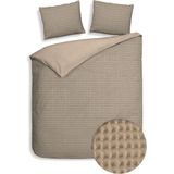 Heckettlane Vafala Dekbedovertrek - Tweepersoons - 200x200/220 cm - Pale Khaki