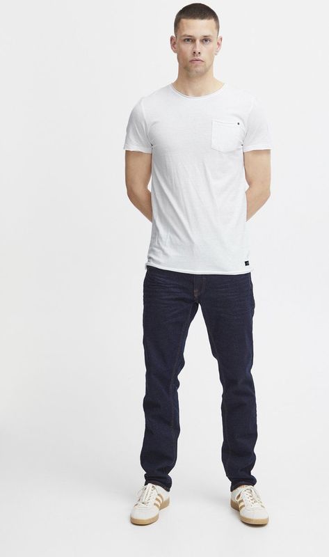 BLEND - BHNOEL - T-shirt - Wit - Katoen - Normale Pasvorm