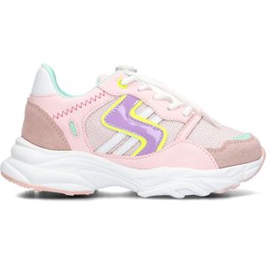 Ton & Ton Meisjes Lage sneakers Chunky zool Sanna - Roze - Textiel - Maat 37
