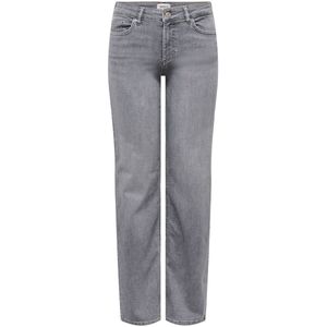 ONLY - BLUSH - Jeans - Grey Denim - Regular Fit - Mid Waist