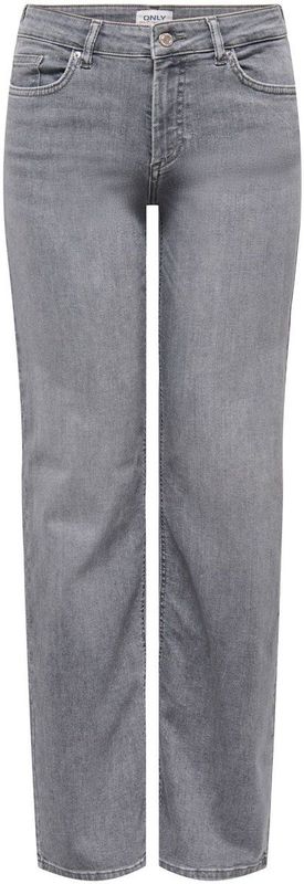 ONLY - BLUSH - Jeans - Grey Denim - Regular Fit - Mid Waist
