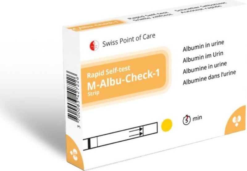 M-Albu-Check-1 Sneltest - Urine - Kwalitatieve Bepaling - 10 Minuut Resultaat