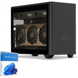 Sedatech Pro Gaming Mini-PC - Waterkoeling - AMD Ryzen 9 9900X3D - 32Gb DDR5 - 2Tb SSD M.2 - Windows 11