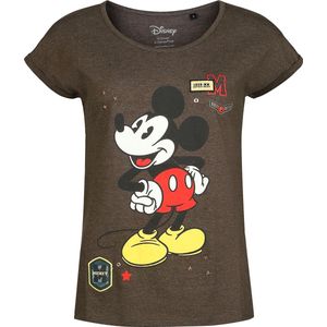 Mickey Mouse Military Dames T-shirt - khaki - S