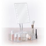 Five® | Make up spiegel met verlichting - make up spiegel met led verlichting - make up organizer - make up organizer transparant