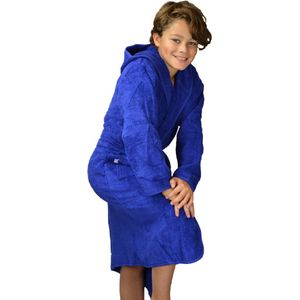 ARTG® Boyzz & Girlzz - Kinder Badjas met Capuchon - Koningsblauw - True Blue - Maat 152/164