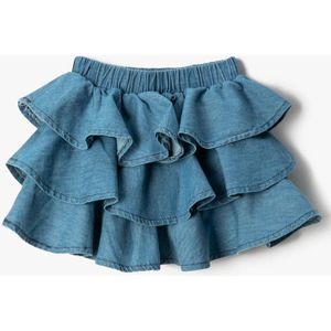 Koton Hoge taille Rok met ruches Mini-denimrok met ruches en elastische taille