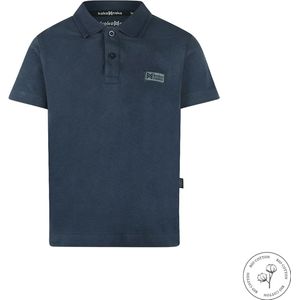 Koko Noko - Bio Cotton - Polo Shirt Korte Mouw - Navy - Maat 92