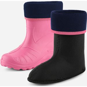 Ladeheid Sokken voor Regenlaarzen – Fleecesokken – 22 – Lichtroze – LA-KL-046