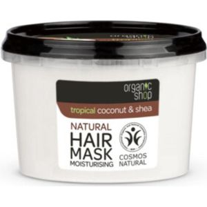 Organic Shop - Haarmasker Coconut & Shea - Verzorgend en Voedend - 250 ml - 1 stuk