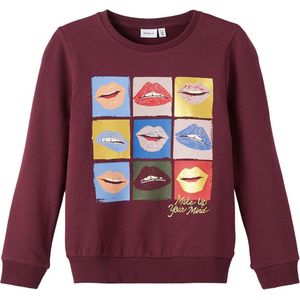Name It Meisjes sweater - Rood - Maat 122/128