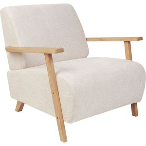 LESJA - Fauteuil - Lichtbeige - Polyester