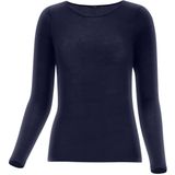 Oroblu - Perfect Line Cashmere - T-shirt - Blauw - Lange Mouwen