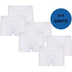 Beeren Bodywear Jongens Boxer Short Comfort Feeling 6-pack Wit maat 98/104