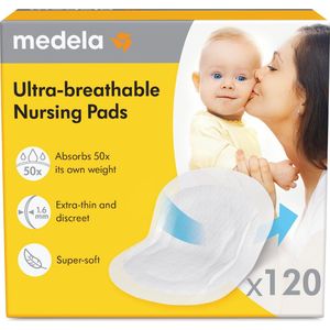 Medela zoogcompressen wegwerp - 120 stuks - Nieuw - ultra-ademend