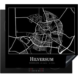 Inductie beschermer - Inductie Mat - Kookplaat beschermer - Kaart - Plattegrond - Hilversum - Stadskaart - Inductie beschermer - Inductie Mat - Kookplaat Beschermer - 58.3x51.3 cm - Afdekplaat inductie - Inductiebeschermer
