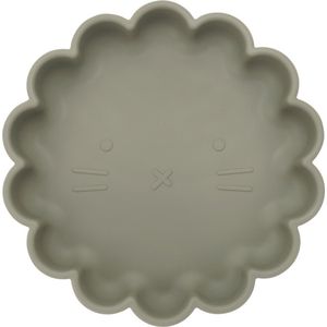 Dutsi - Welpje Serie - Siliconen Babybord met Leeuwen Ontwerp - 18 cm - Sage