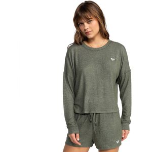 Roxy - Saturdaze Cosy - Sweatshirt - Groen - Lange Mouwen - Relaxed Fit
