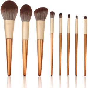 8 stuks make-upkwasten, make-upgereedschap, foundationkwast, losse poederkwast, concealer, oogschaduw, blushkwast, make-upgereedschap