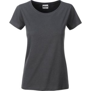 James and Nicholson Dames/dames Basic Organic Katoenen T-Shirt (Grafiet)