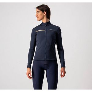 Castelli Fietsshirt lange mouwen Dames Blauw Bruin - SINERGIA 2 JERSEY FZ SAVILE BLUE BRONZE - L