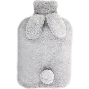 Zachte warmtekruik in konijnenvorm - 2 liter inhoud met pluche hoes
