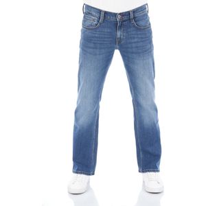 Mustang Heren Jeans Broeken Oregon Bootcut bootcut Fit Blauw 34W / 30L Volwassenen Denim Jeansbroek