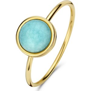 Isabel Bernard Belleville Dames Ring Goud - Blauw/Goud/Groen - 17.25 mm / maat 54