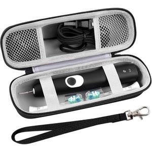 Reisetui voor tandenborstels - Zwart - Voor Oral-B Pro 1000 2000 3000 3500 5000 7500 en Philips Sonicare ProtectiveClean 4100 6100 5100 6500 7500