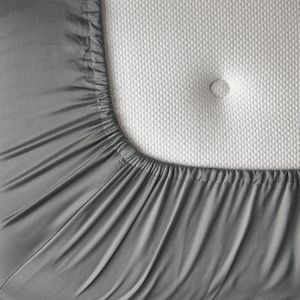 KOALA HUG Hoeslaken 100% Tencel lyocell satijn, leisteen grijs 140x210x30 – Temperatuurregulerend | Ventilerend & Absorberend | Anti-allergie & Hypoallergeen | Frisruikend | Zacht voor huid & haar | 100% Plantaardig | Plasticvrij
