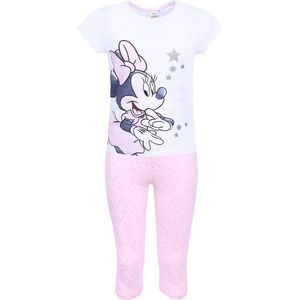 Witte en roze meisjespyjama Minnie Mouse DISNEY