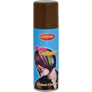 Carnaval verkleed haar verf/spray bruin 125 ml