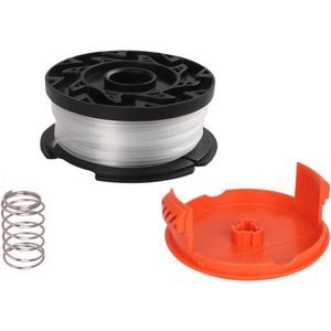 Reservespoel en koord trimmer draadspoel voor Black & Decker grastrimmer AF100 with spoelafdekkingen en veren
